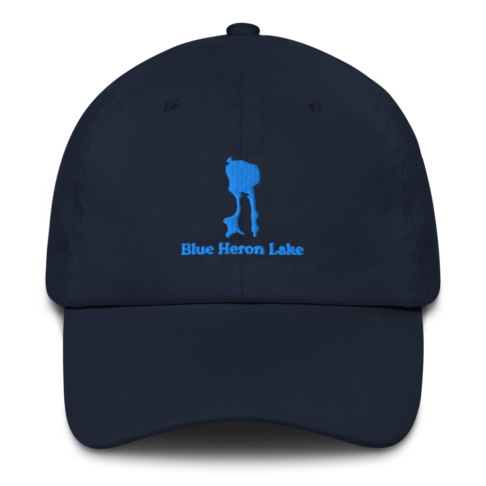 Blue Heron Lake Embroidered Hat