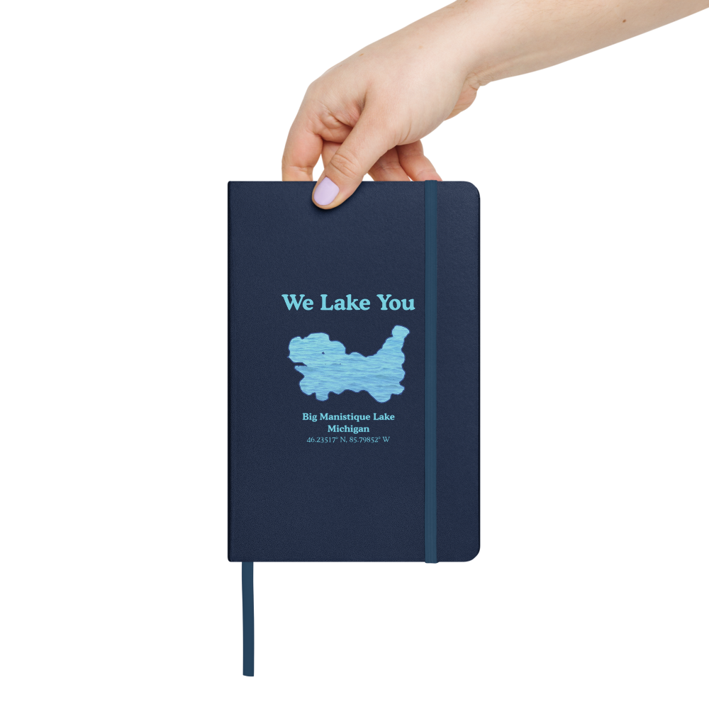Big Manistique Lake Guestbook - Hardcover Notebook