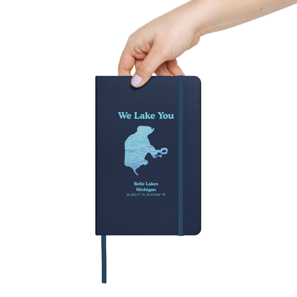 Belle Lakes Guestbook - Hardcover Notebook