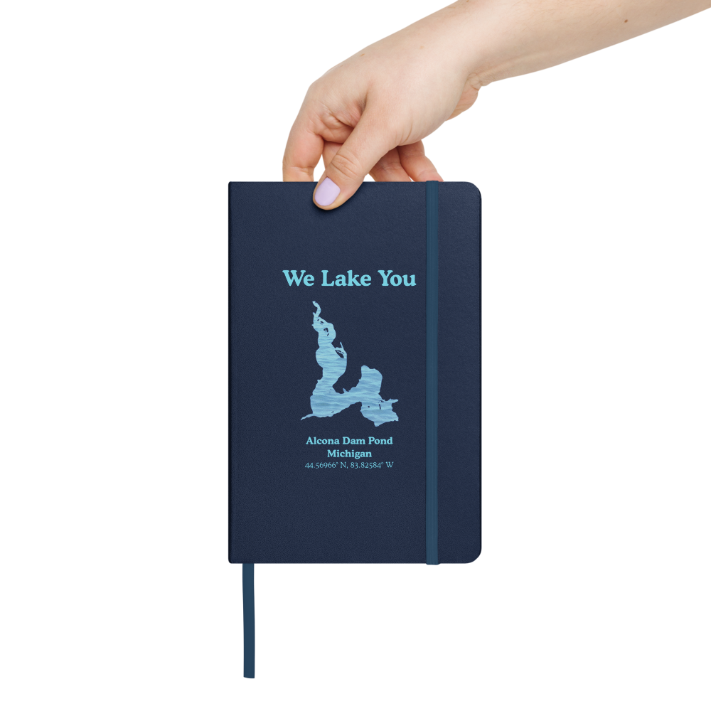 Alcona Dam Pond Guestbook - Hardcover Notebook