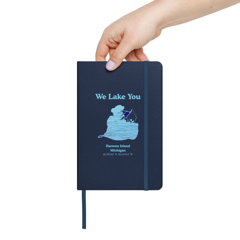 Harsens Island Guestbook - Hardcover Notebook