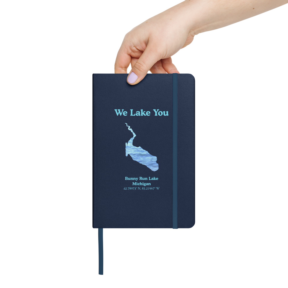 Bunny Run Lake Guestbook - Hardcover Notebook