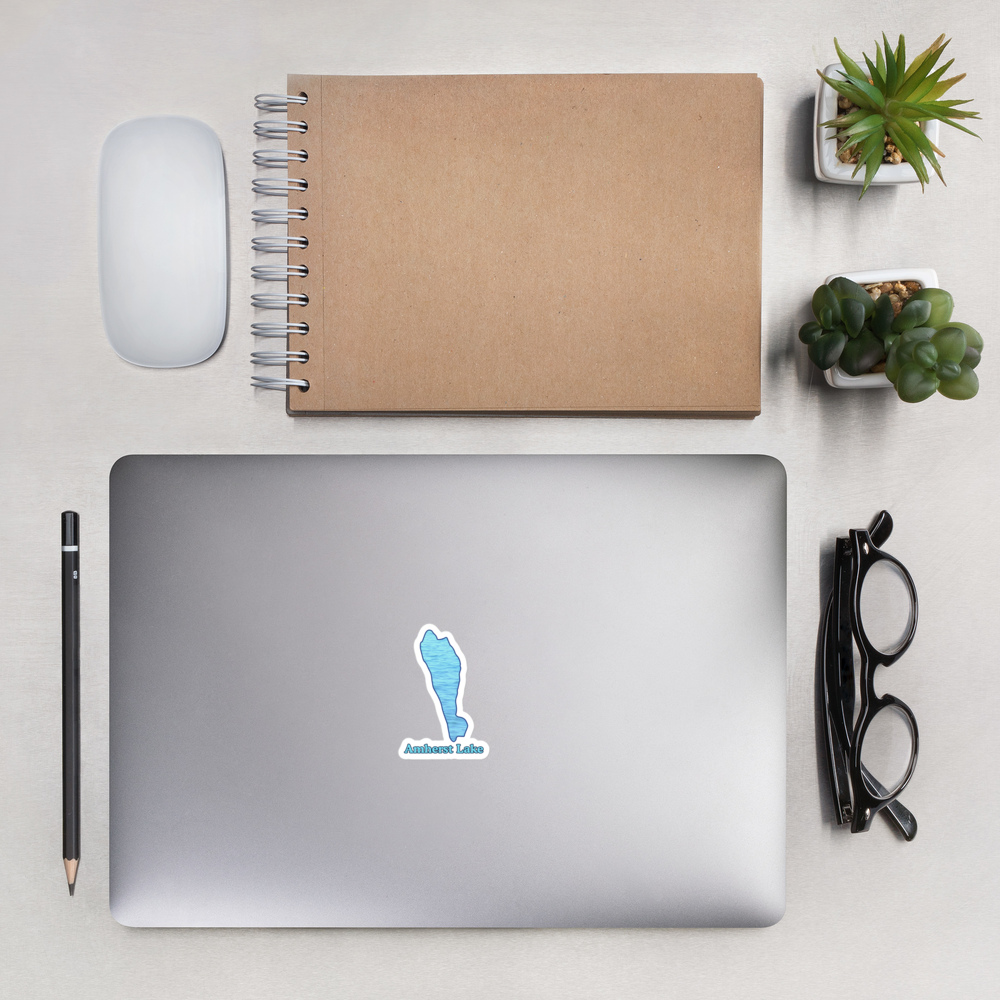 Amherst Lake Stickers in two sizes