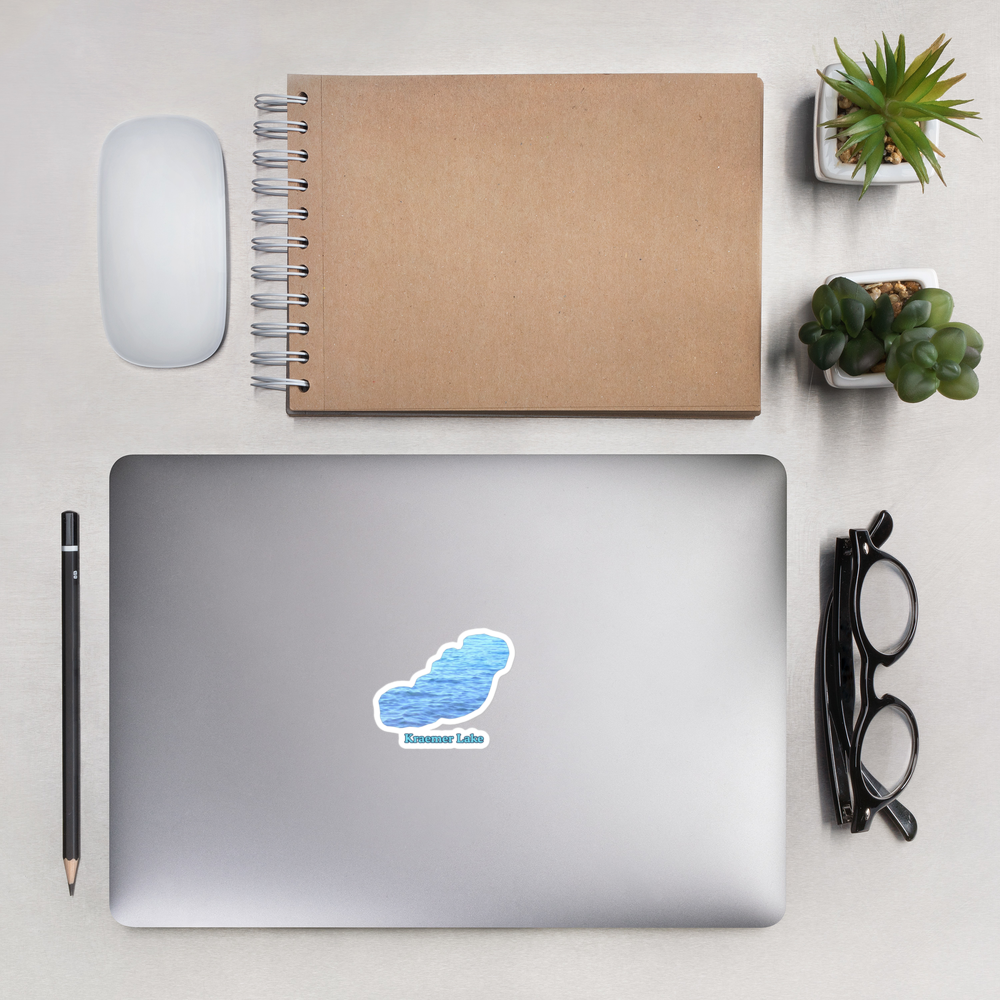 Kraemer Lake Stickers in two sizes