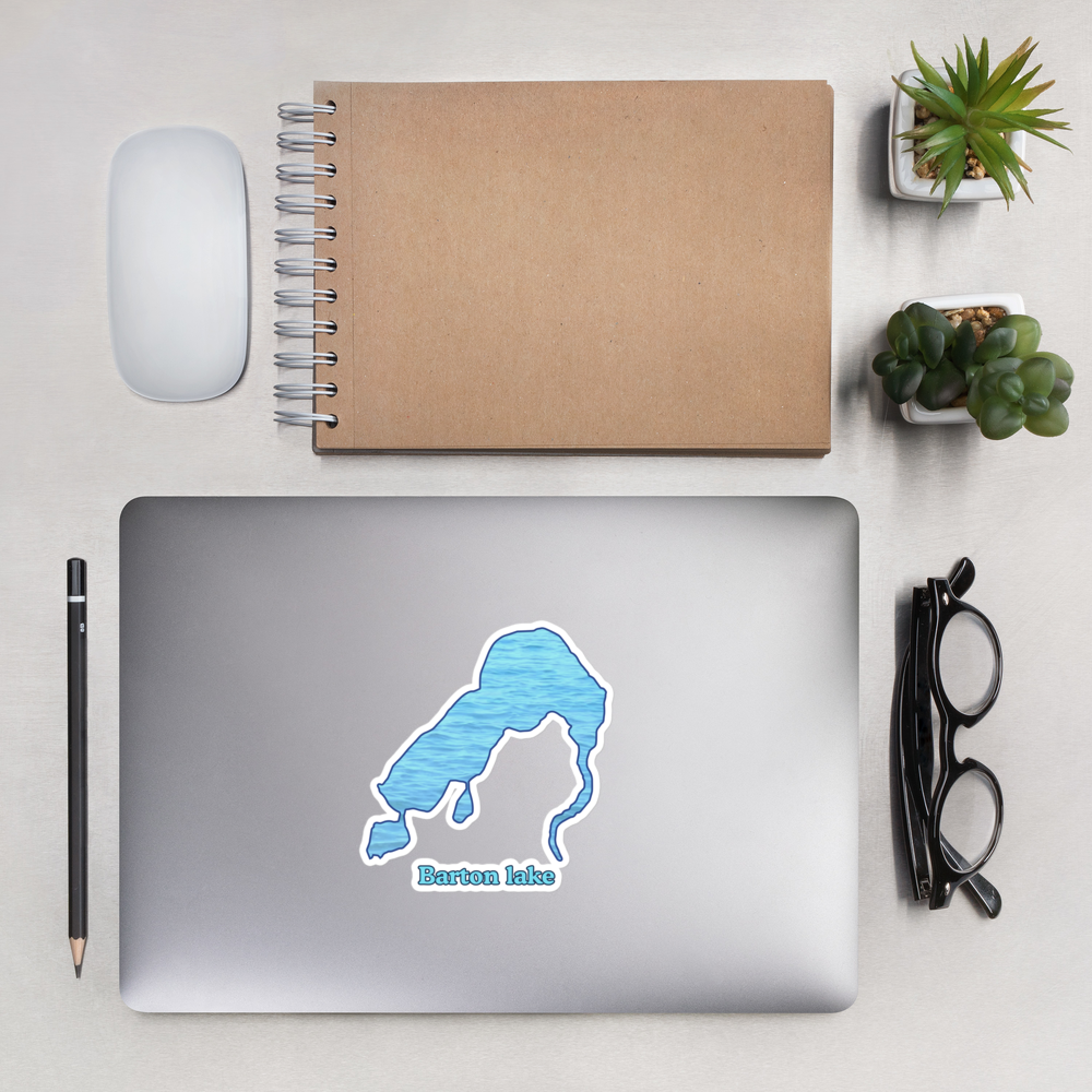Barton lake Stickers in two sizes
