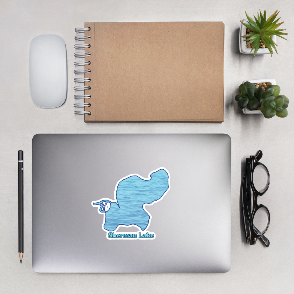 Sherman Lake Stickers in two sizes