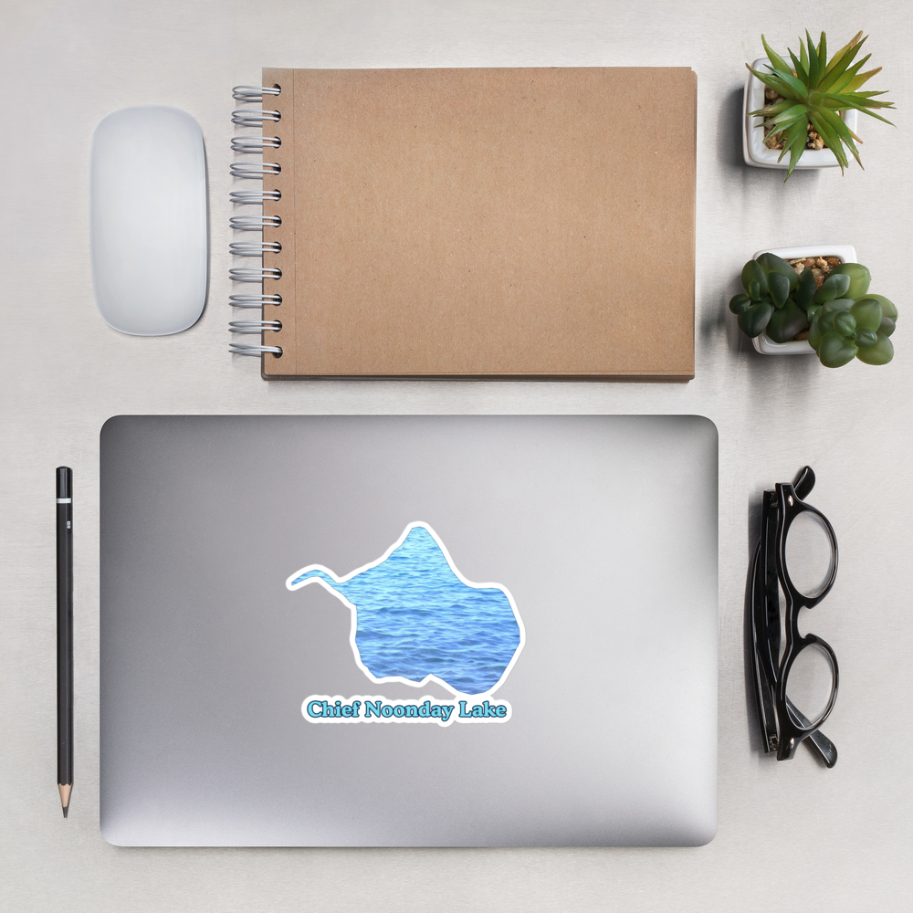 Chief Noonday Lake Stickers in two sizes