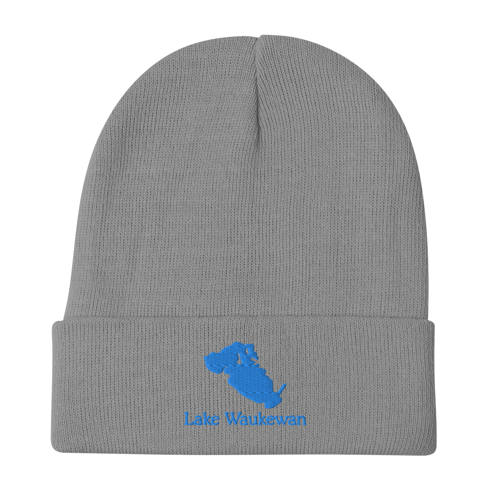 Lake Waukewan Embroidered Beanie Hat