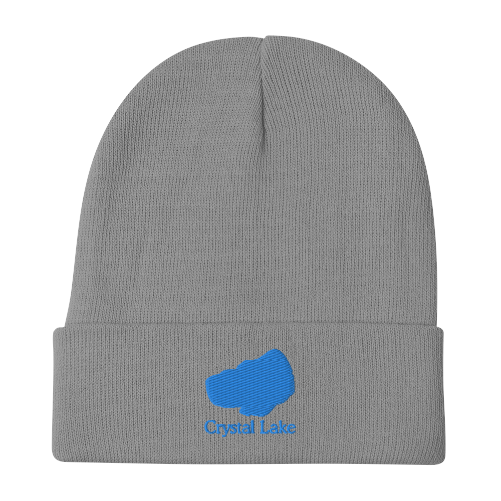 Crystal Lake Embroidered Beanie Hat