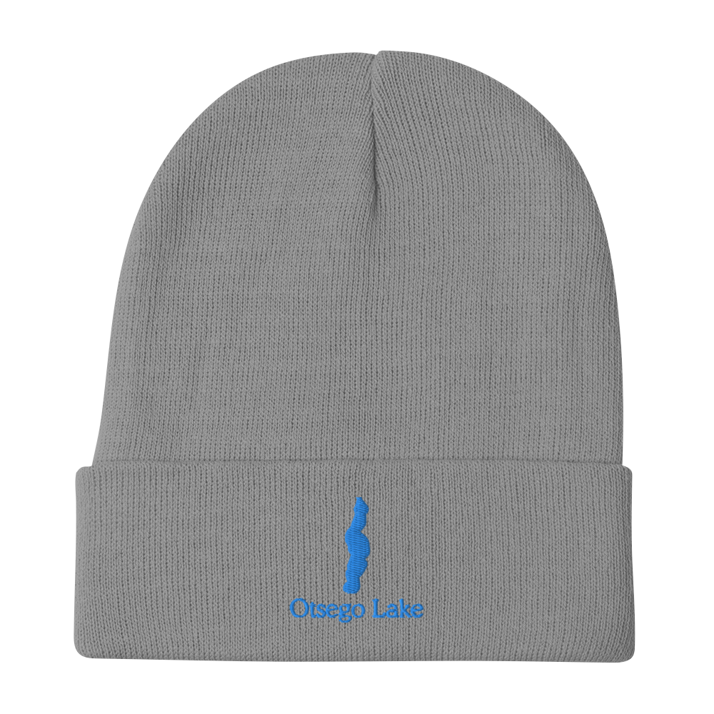 Otsego Lake Embroidered Beanie Hat