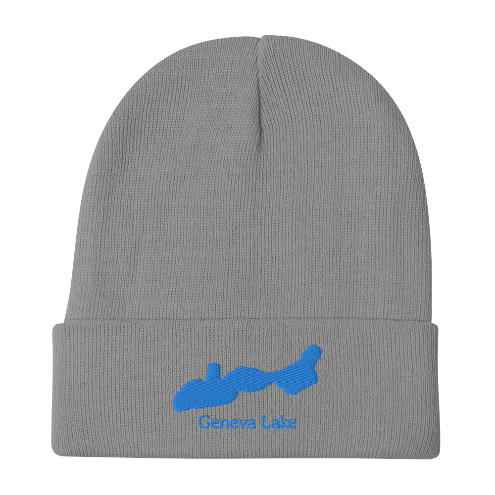 Geneva Lake Embroidered Beanie Hat