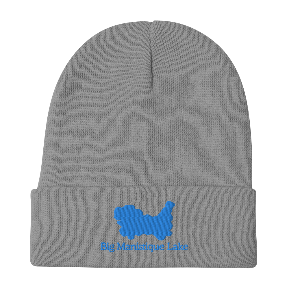 Big Manistique Lake Embroidered Beanie Hat
