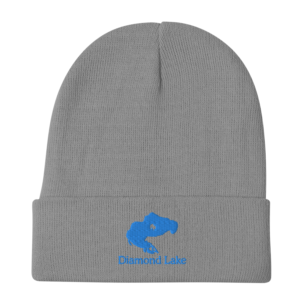 Diamond Lake Embroidered Beanie Hat