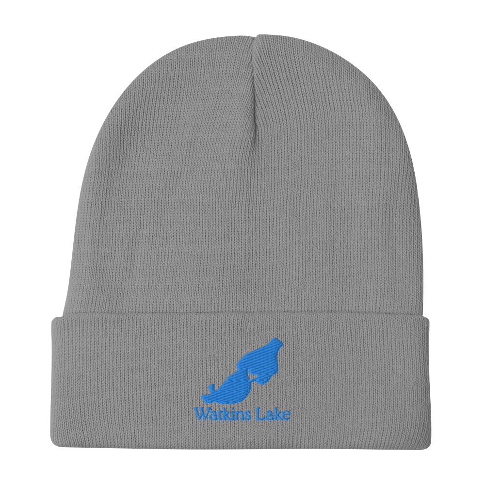 Watkins Lake Embroidered Beanie Hat