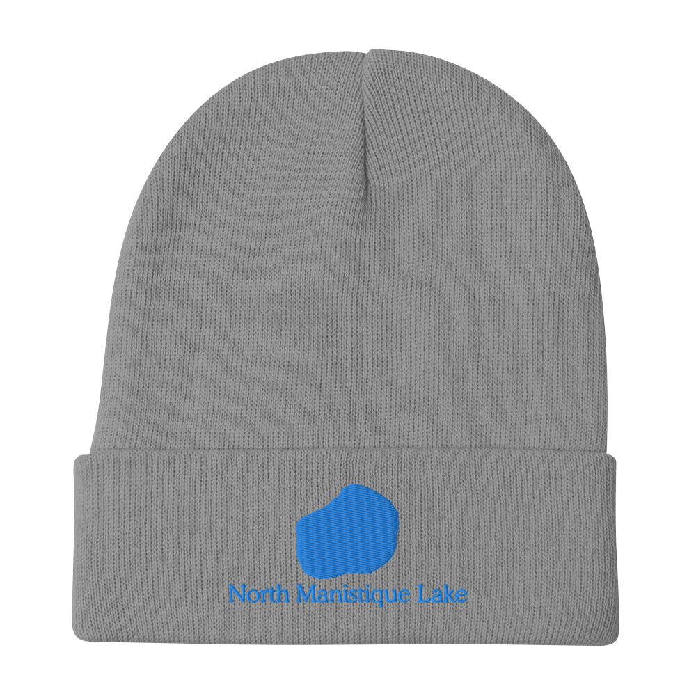 North Manistique Lake Embroidered Beanie Hat