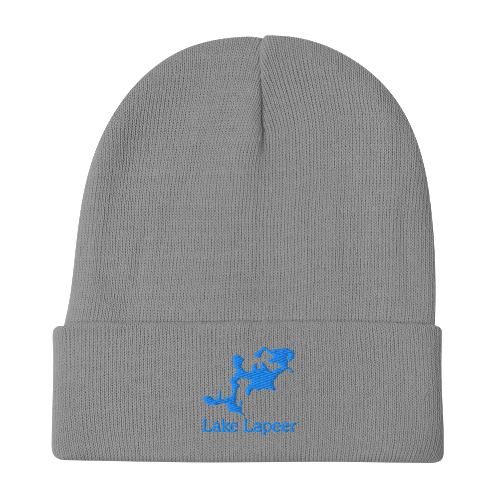 Lake Lapeer Embroidered Beanie Hat