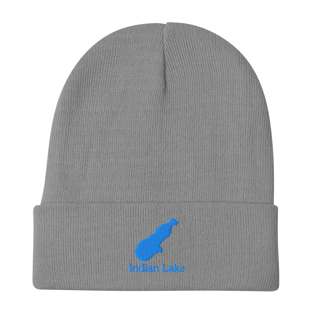 Indian Lake Embroidered Beanie Hat