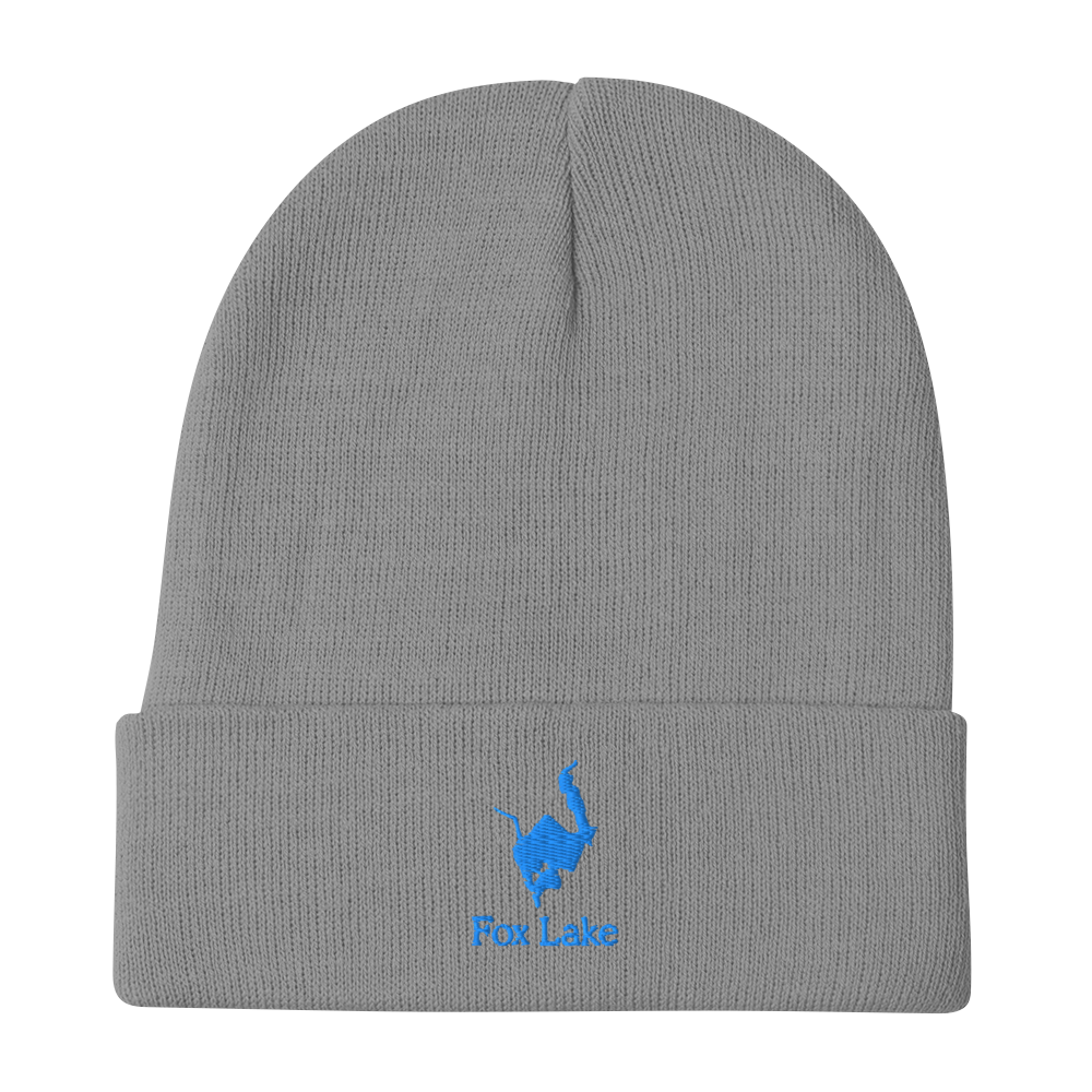 Fox Lake Embroidered Beanie Hat