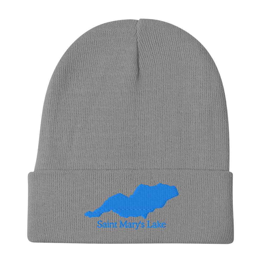 Saint Mary's Lake Embroidered Beanie Hat