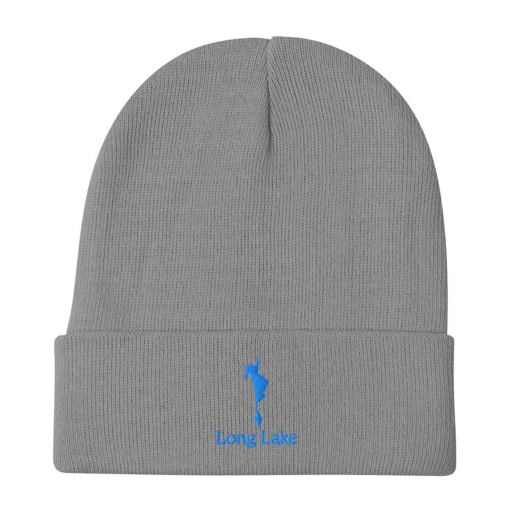 Long Lake Embroidered Beanie Hat
