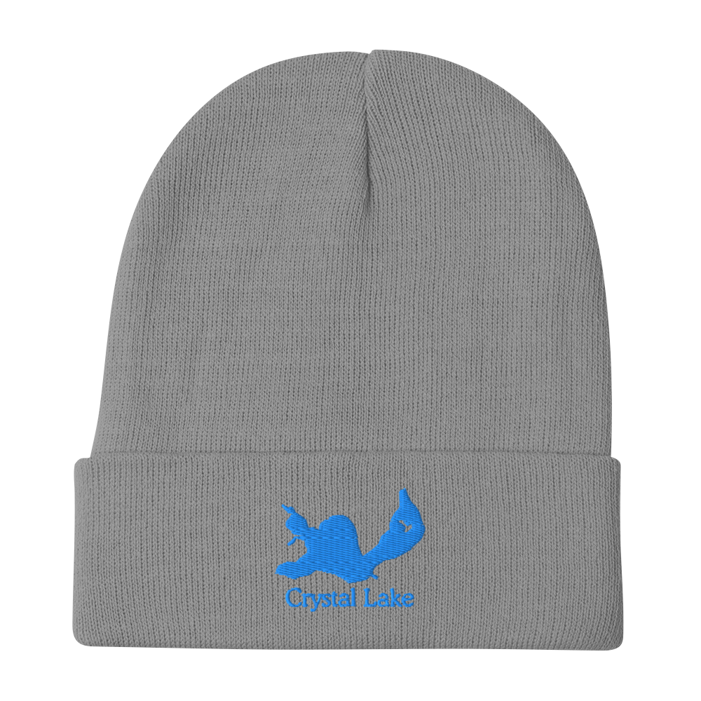 Crystal Lake Embroidered Beanie Hat