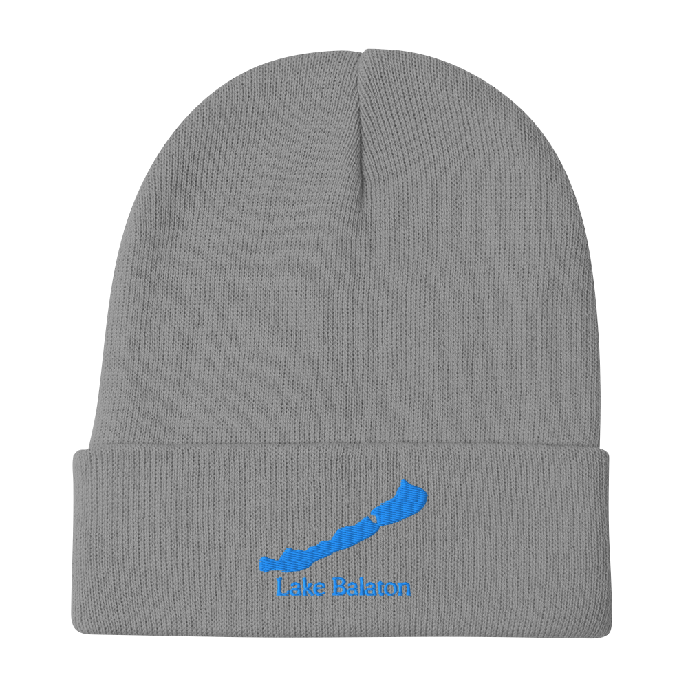 Lake Balaton Embroidered Beanie Hat
