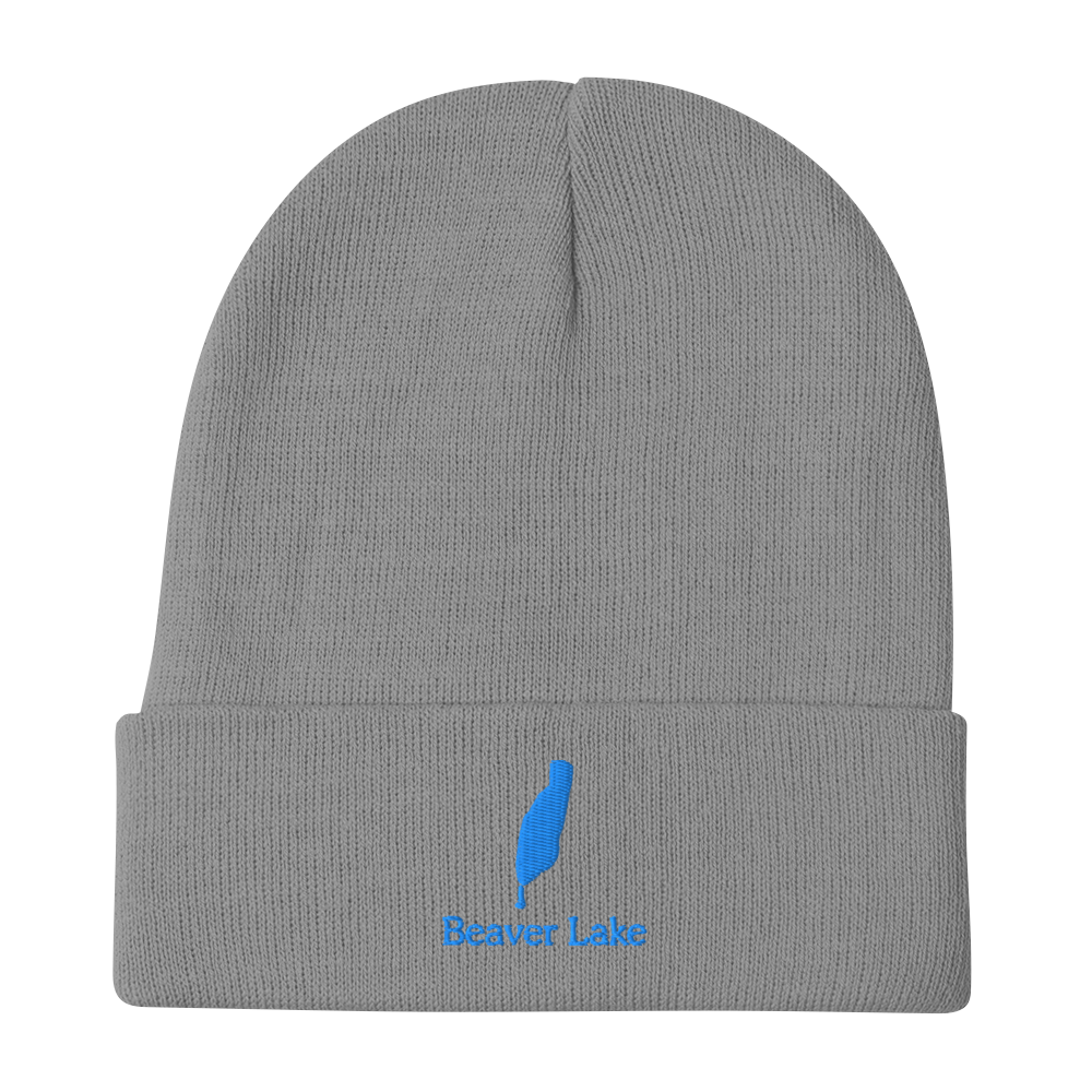 Beaver Lake Embroidered Beanie Hat