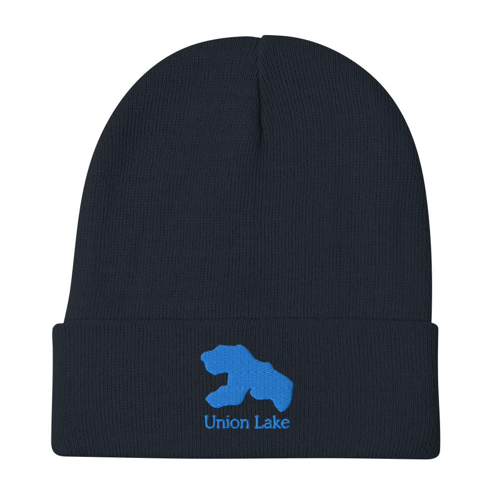 Union Lake Embroidered Beanie Hat