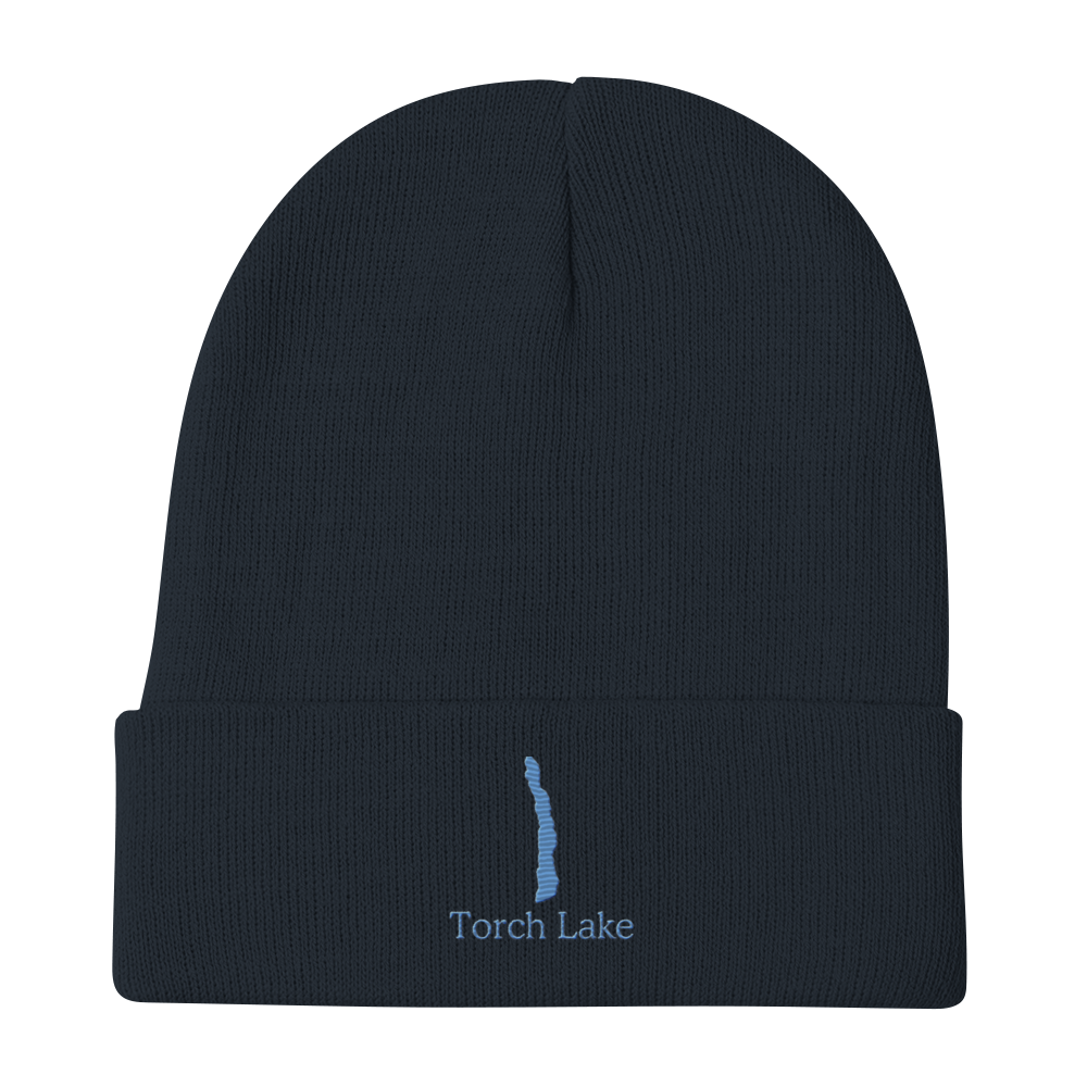 Torch Lake Embroidered Beanie Hat