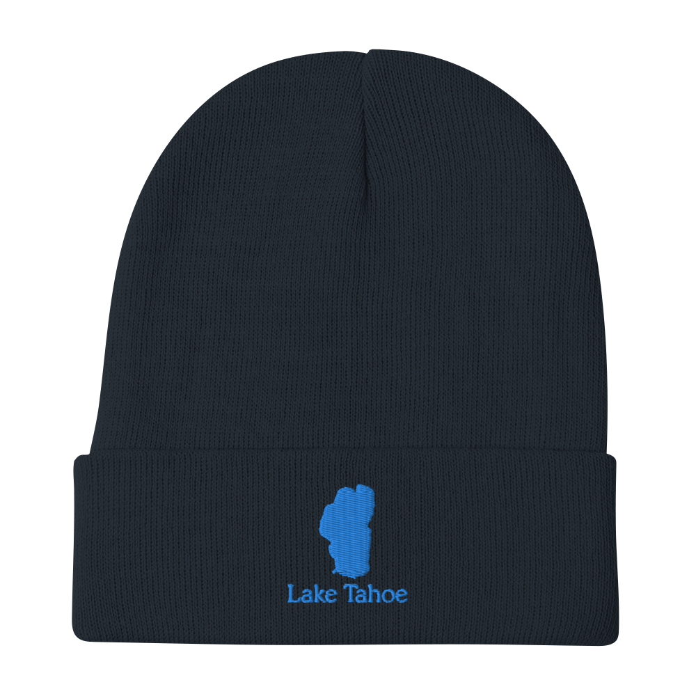 Lake Tahoe Embroidered Beanie Hat