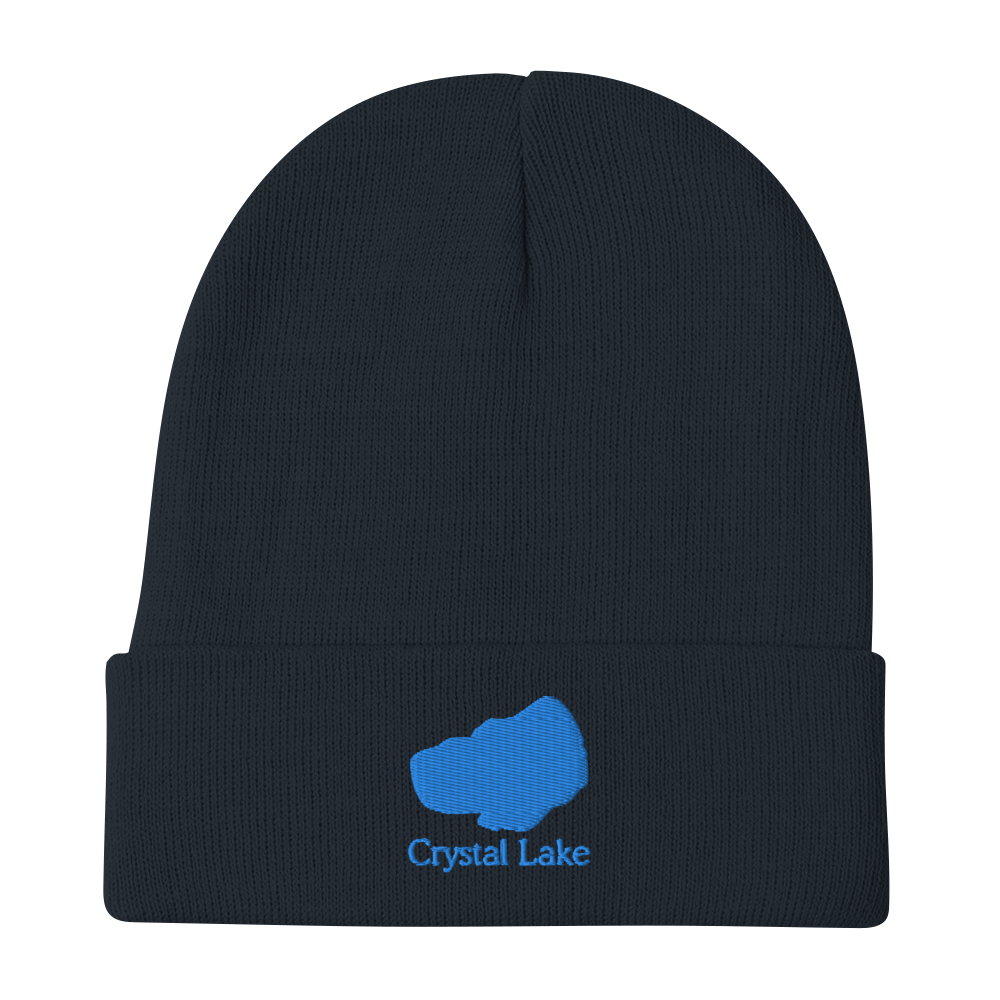 Crystal Lake Embroidered Beanie Hat