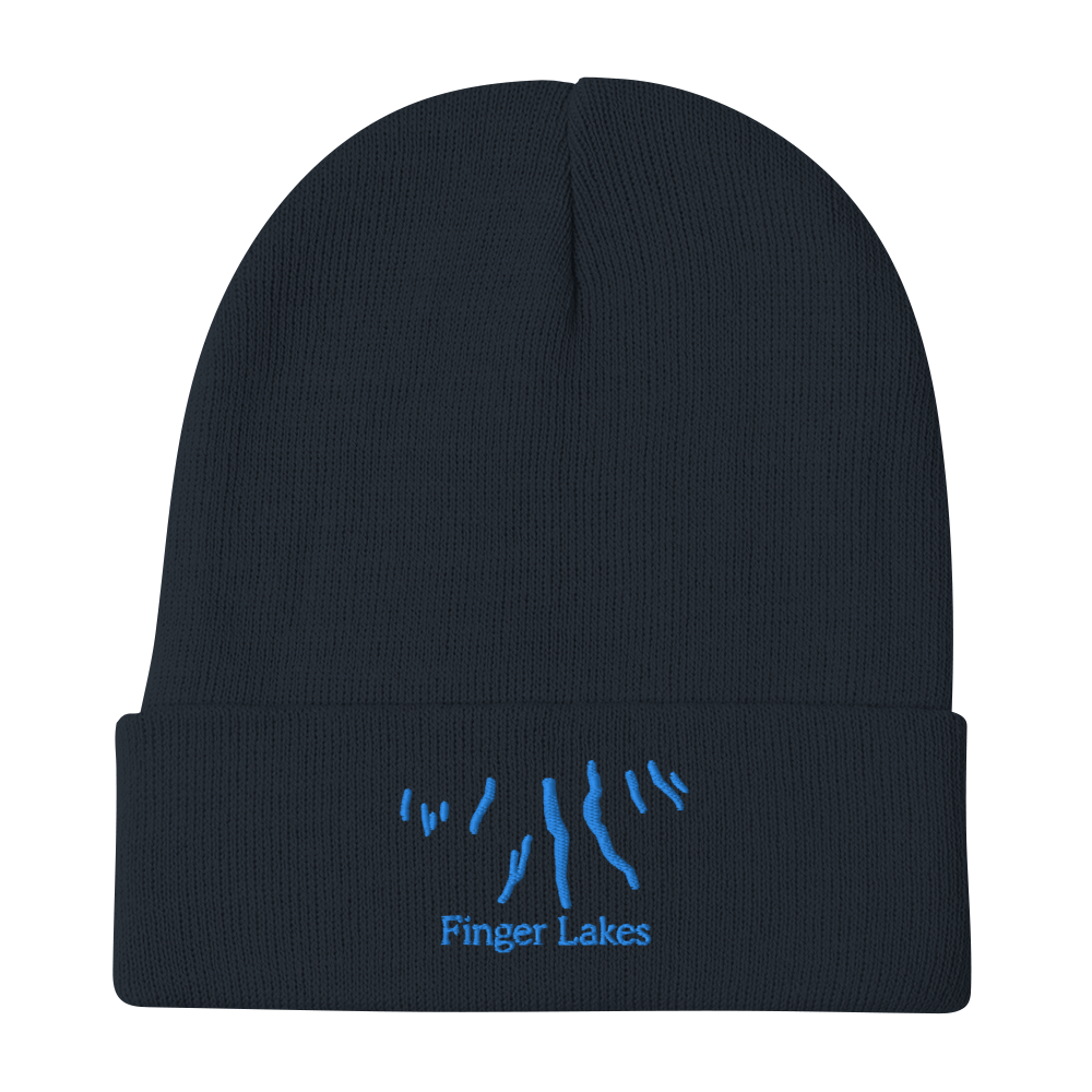 Finger Lakes Embroidered Beanie Hat