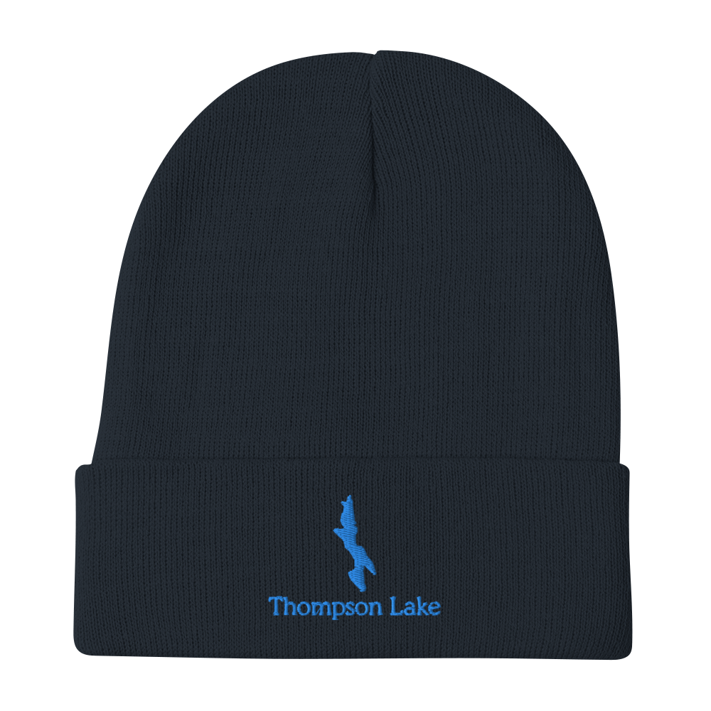 Thompson Lake Embroidered Beanie Hat