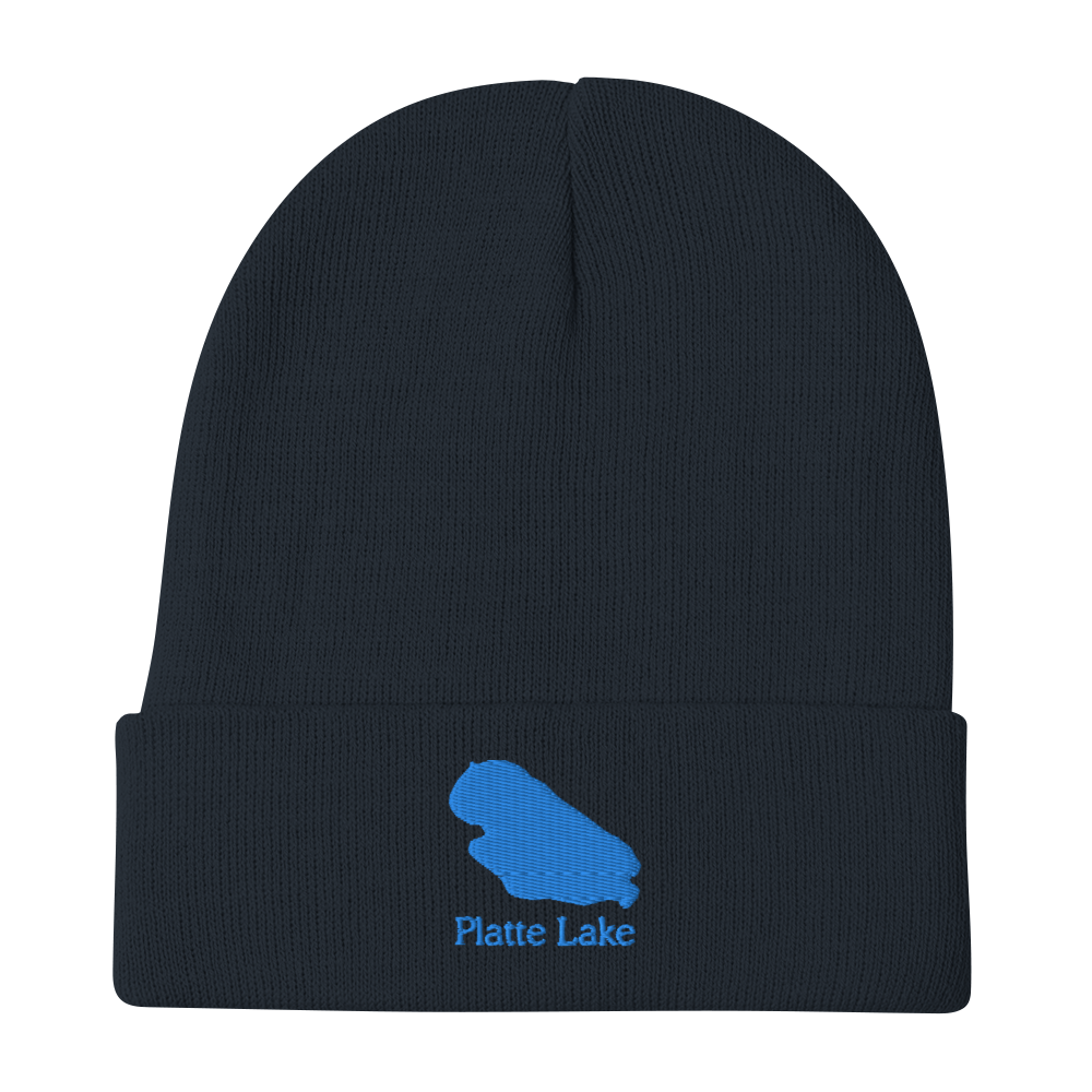 Platte Lake Embroidered Beanie Hat