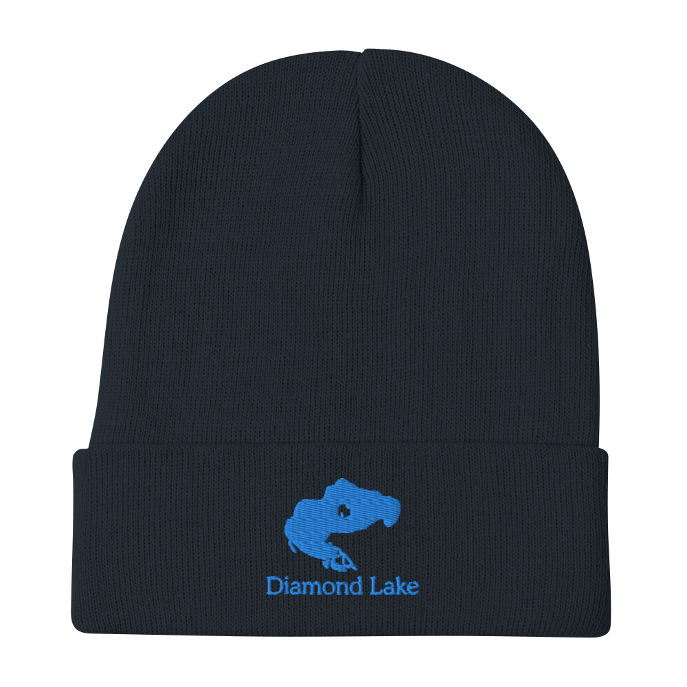 Diamond Lake Embroidered Beanie Hat