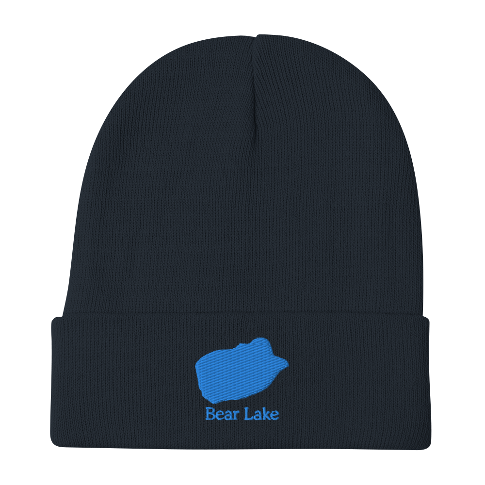 Bear Lake Embroidered Beanie Hat