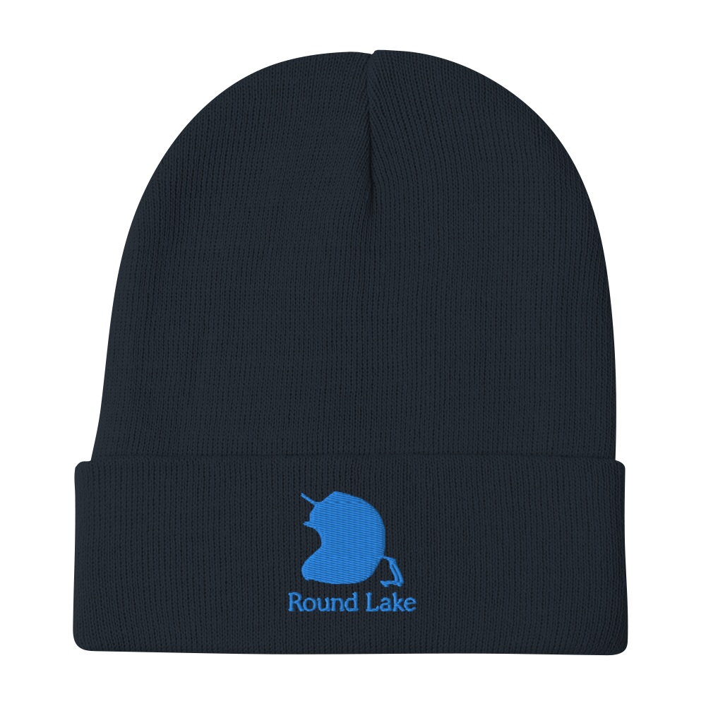 Round Lake Embroidered Beanie Hat