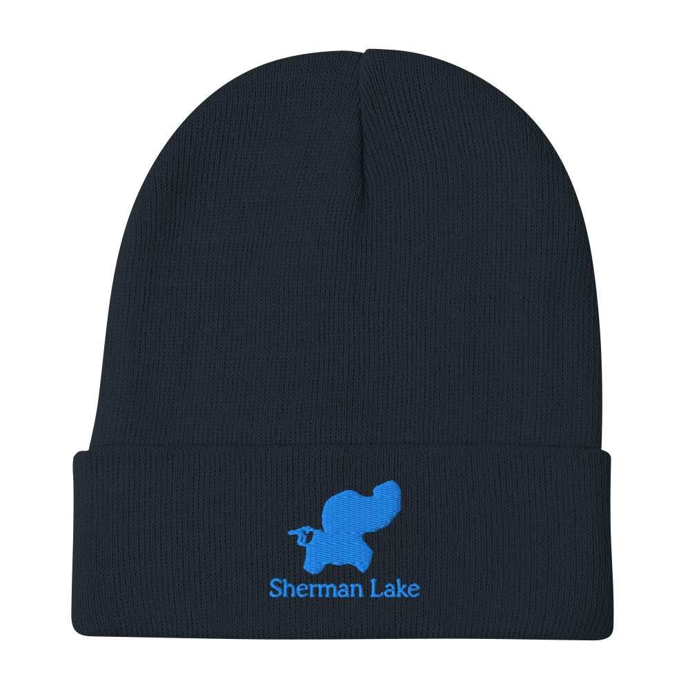Sherman Lake Embroidered Beanie Hat