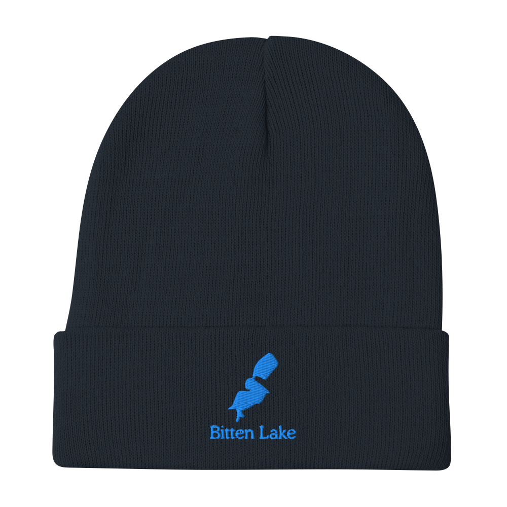 Bitten Lake Embroidered Beanie Hat