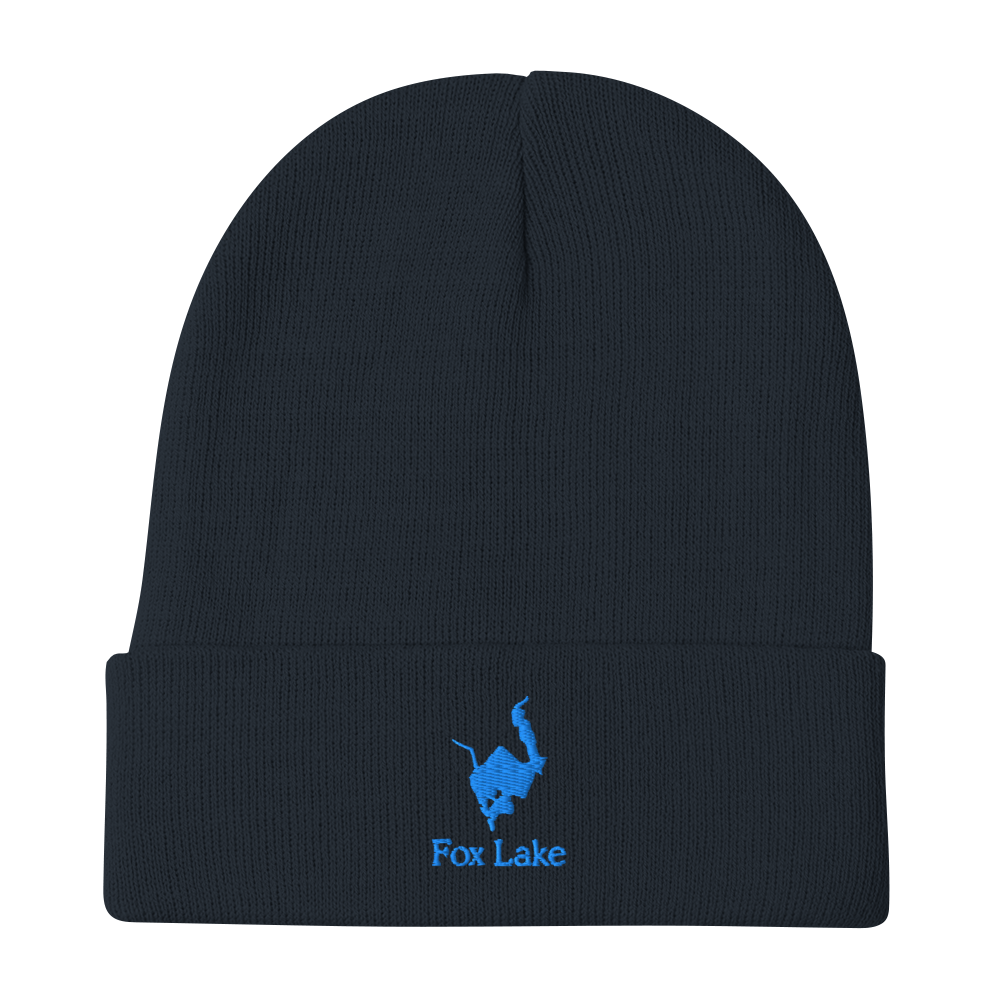 Fox Lake Embroidered Beanie Hat