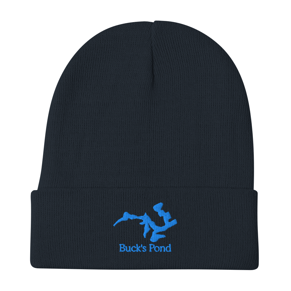 Buck's Pond Embroidered Beanie Hat