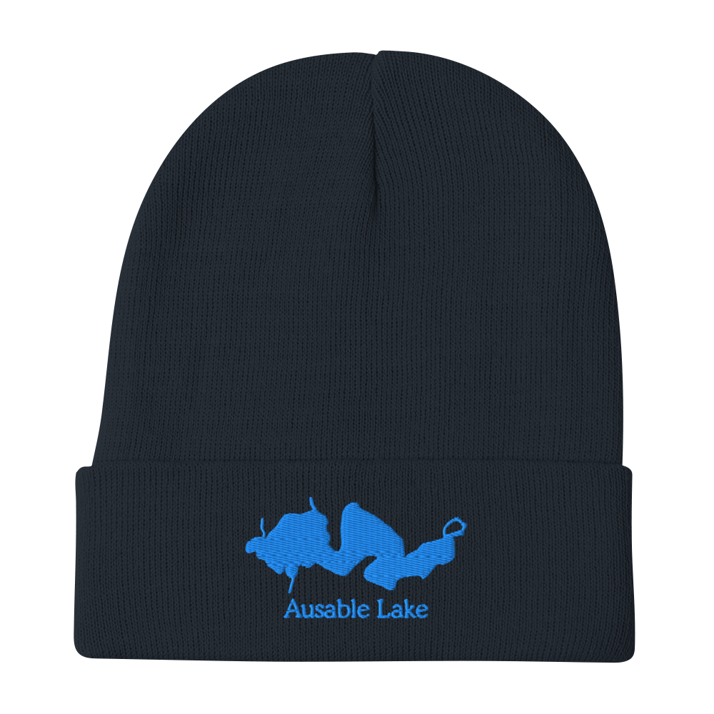 Ausable Lake Embroidered Beanie Hat