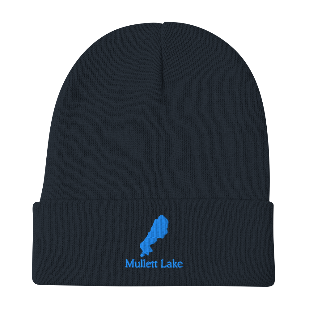 Mullett Lake Embroidered Beanie Hat