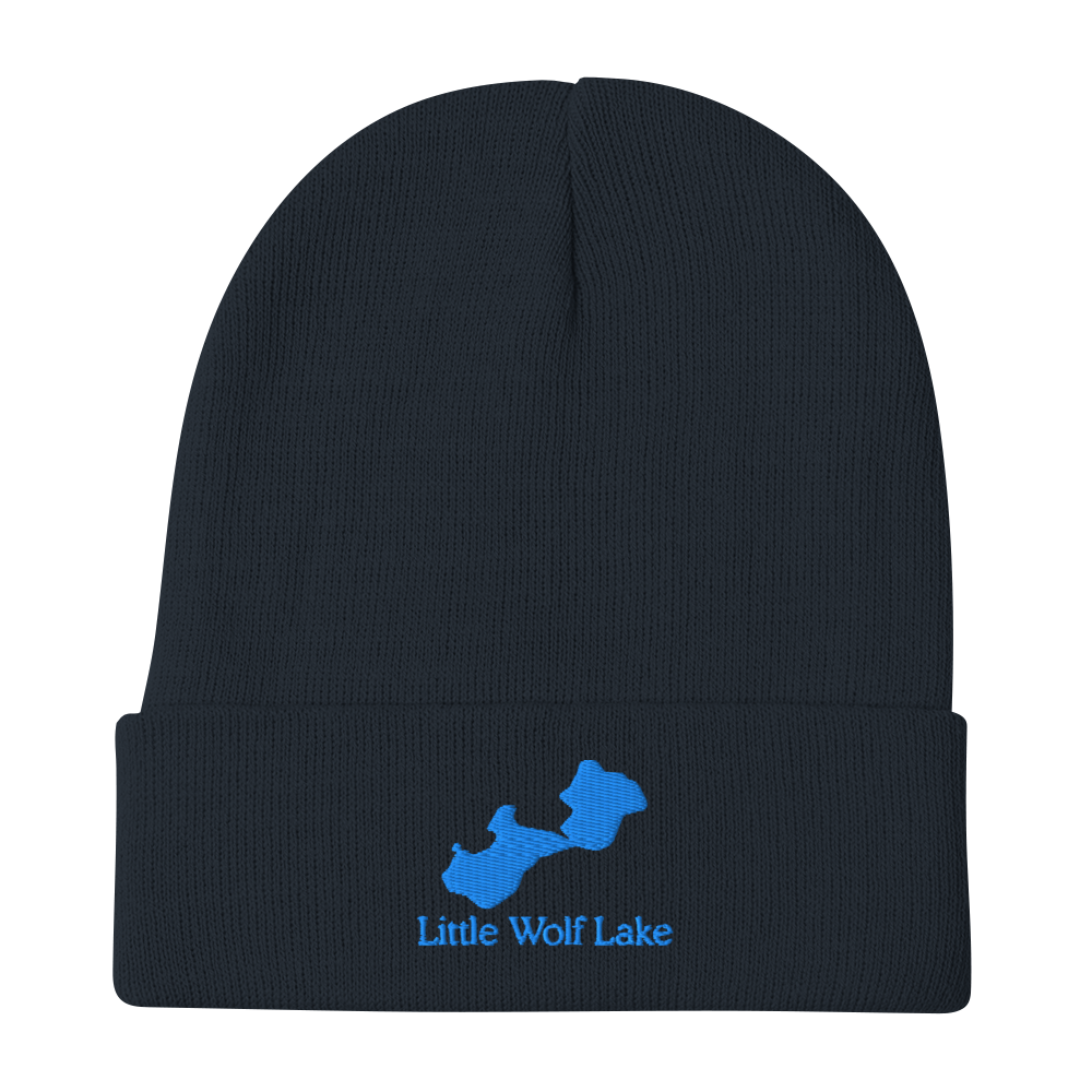 Little Wolf Lake Embroidered Beanie Hat