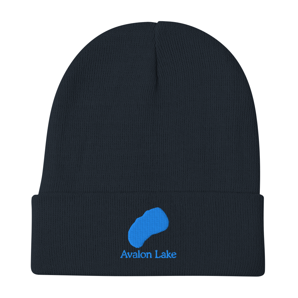 Avalon Lake Embroidered Beanie Hat