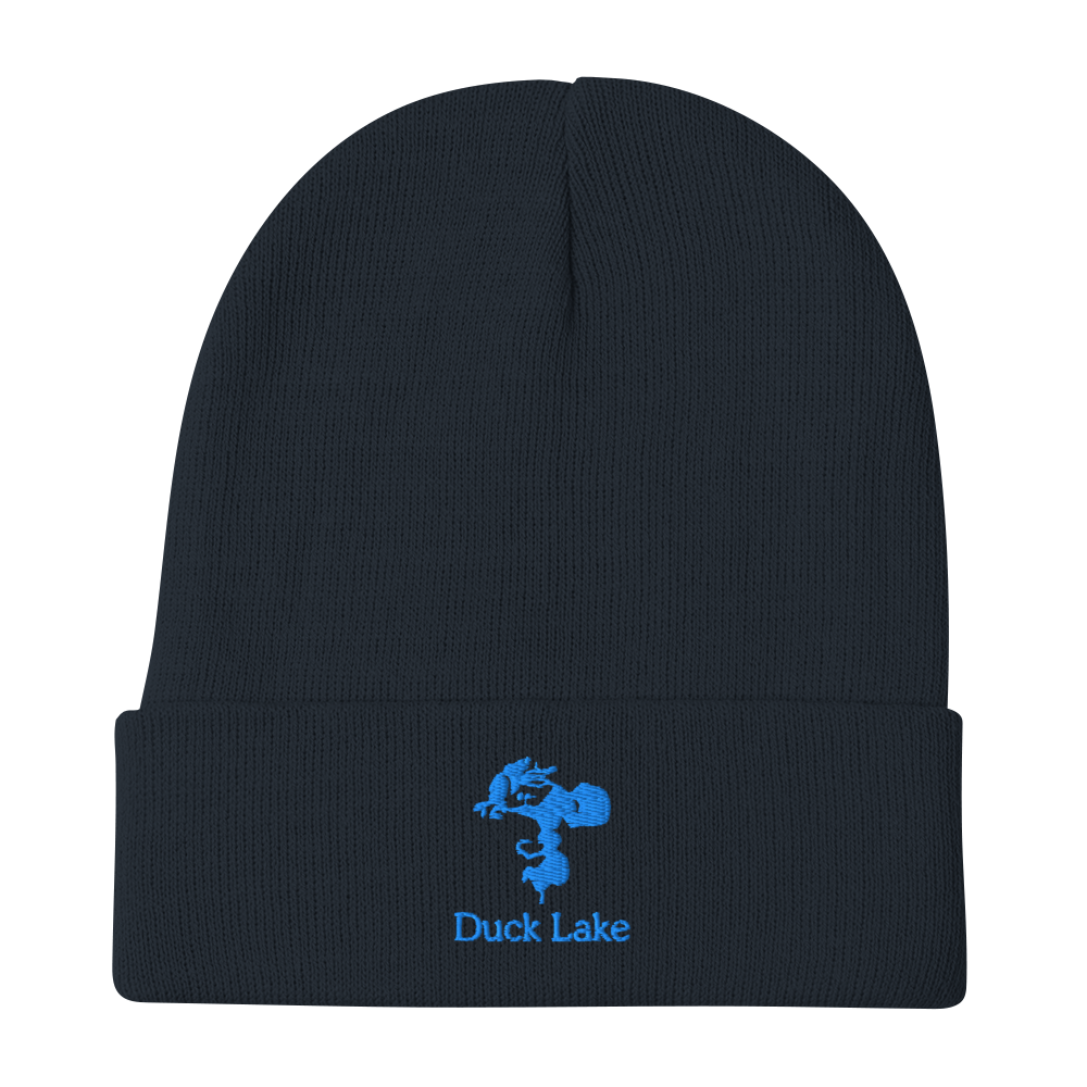 Duck Lake Embroidered Beanie Hat