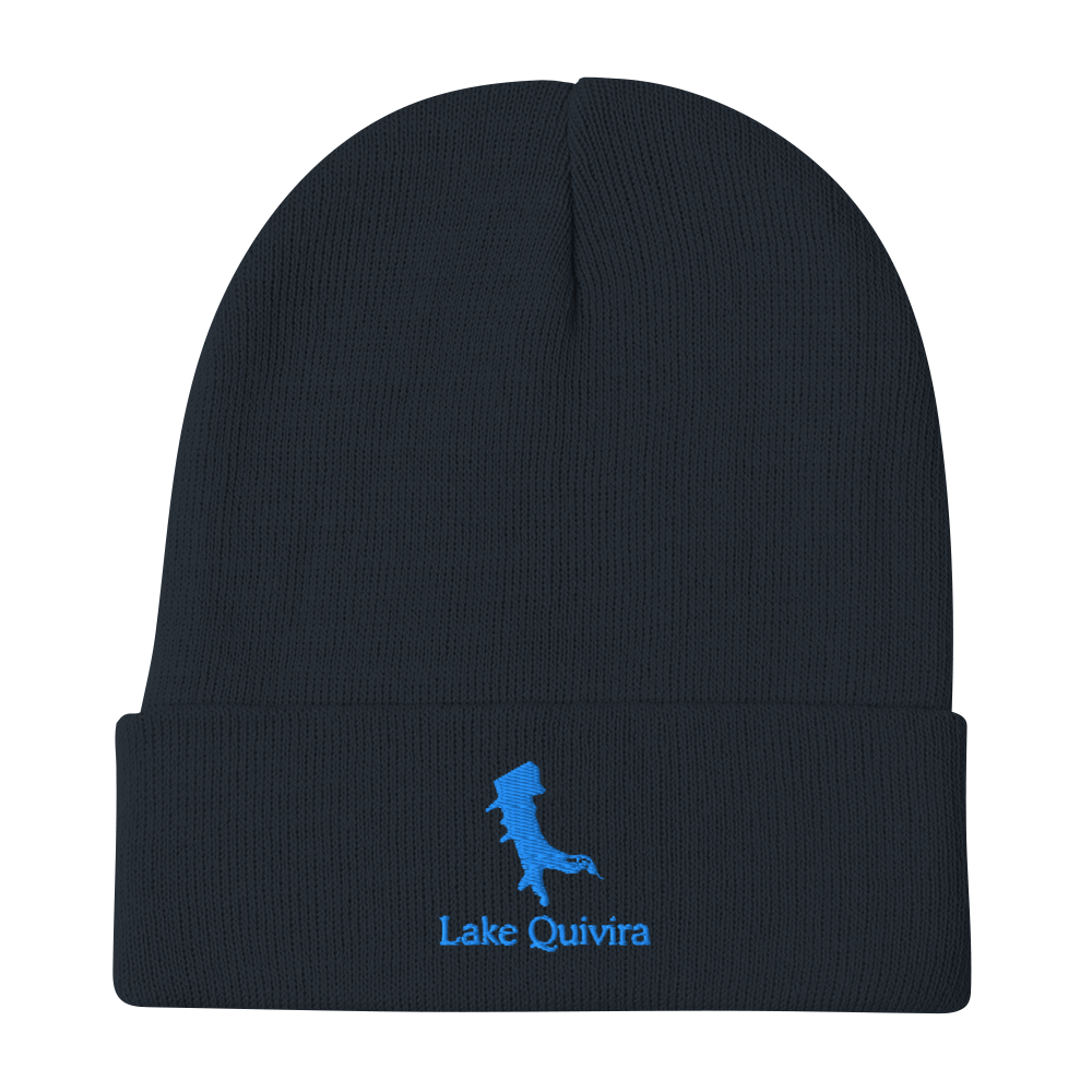Lake Quivira Embroidered Beanie Hat