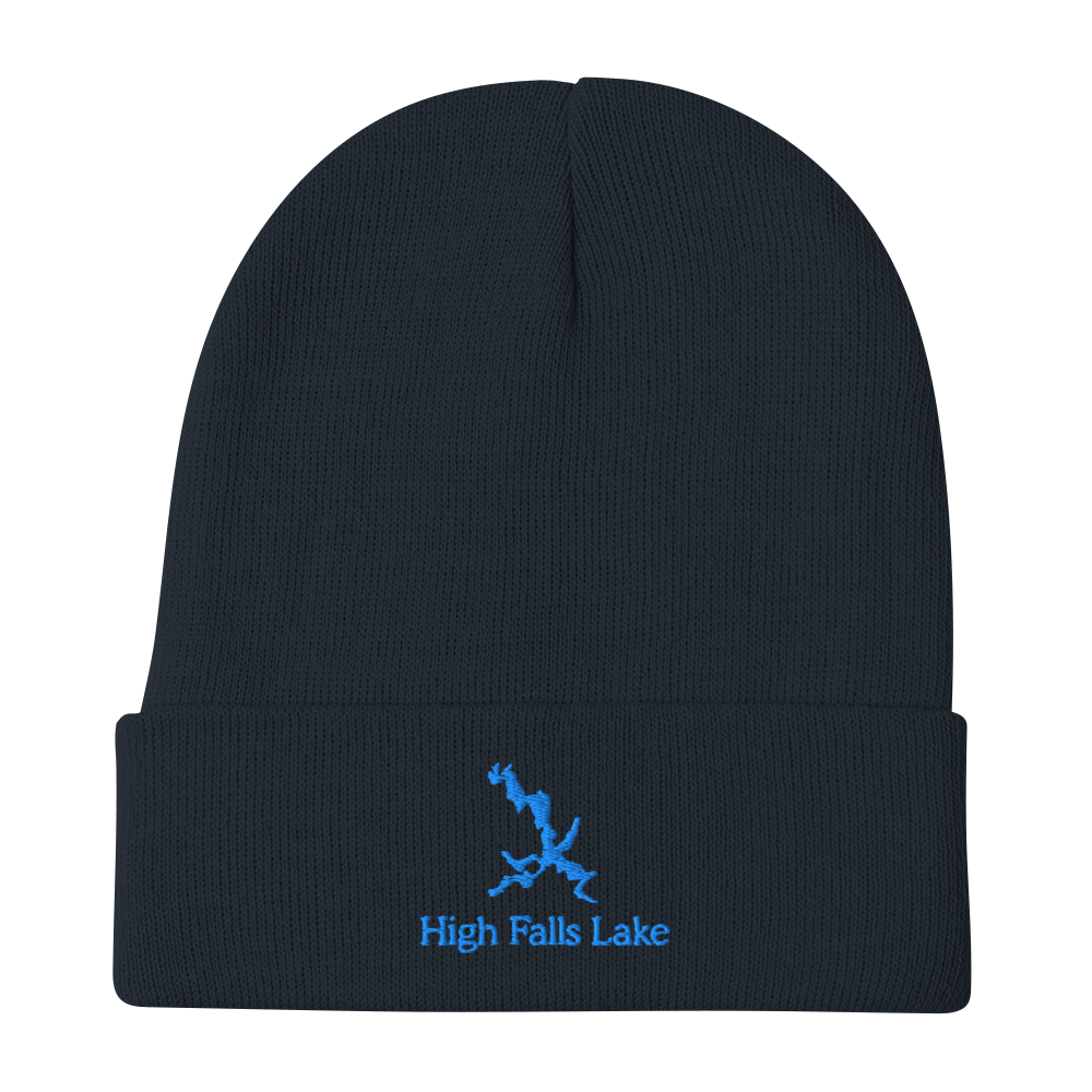High Falls Lake Embroidered Beanie Hat