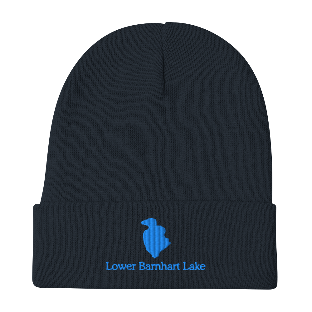 Lower Barnhart Lake Embroidered Beanie Hat
