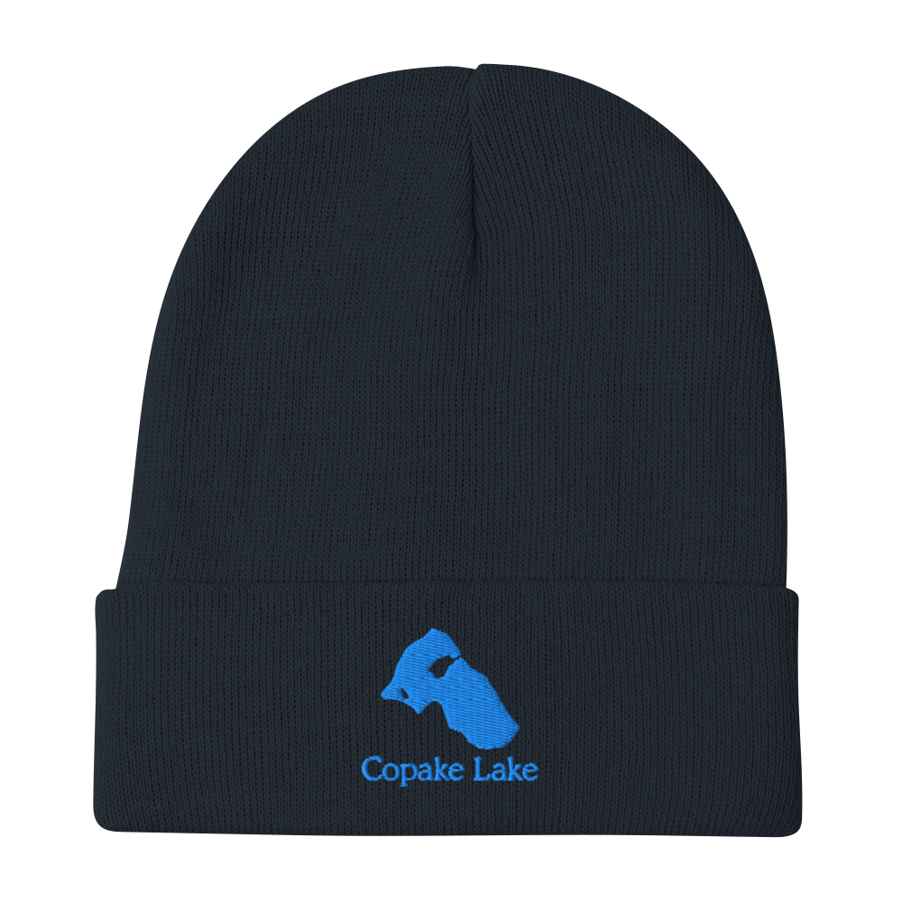Copake Lake Embroidered Beanie Hat